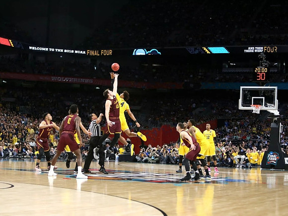 Isaiah Livers (4), Zavier Simpson (3), Charles Matthews (1), and Muhammad-Ali Abdur-Rahkman (12)