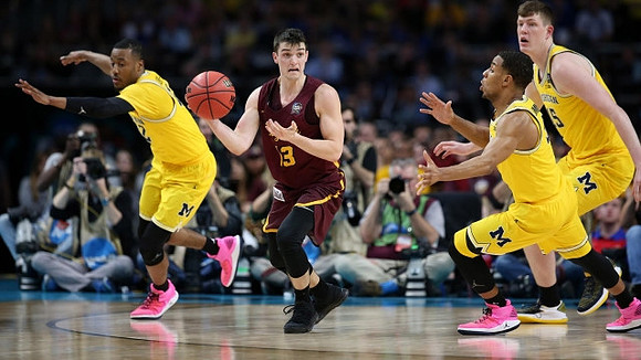 Muhammad-Ali Abdur-Rahkman (12), Jaaron Simmons (5), and Jon Teske (15)