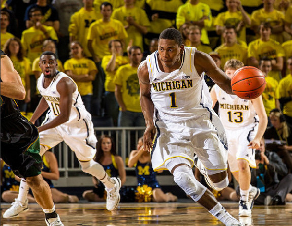 Tim Hardaway Jr. (10), Glenn Robinson III (1), and Matt Vogrich (13)