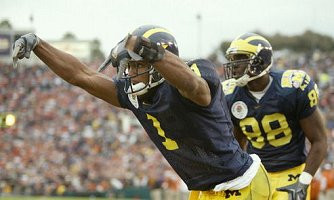 Braylon Edwards (1) and Tim Massaquoi (88)