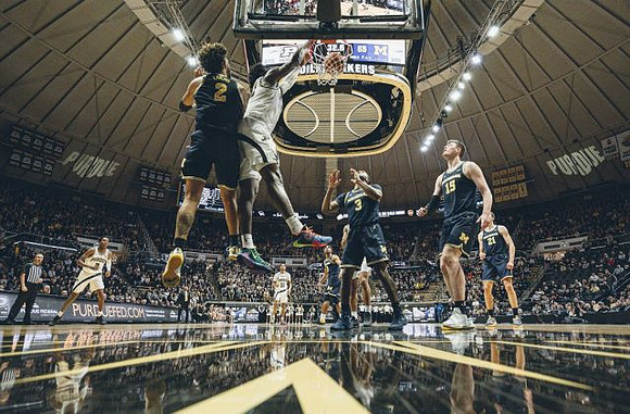 Isaiah Livers (2), David DeJulius (0), Zavier Simpson (3), Jon Teske (15), and Franz Wagner (21)