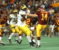Pierre Woods (99) and Brandon Williams (12)