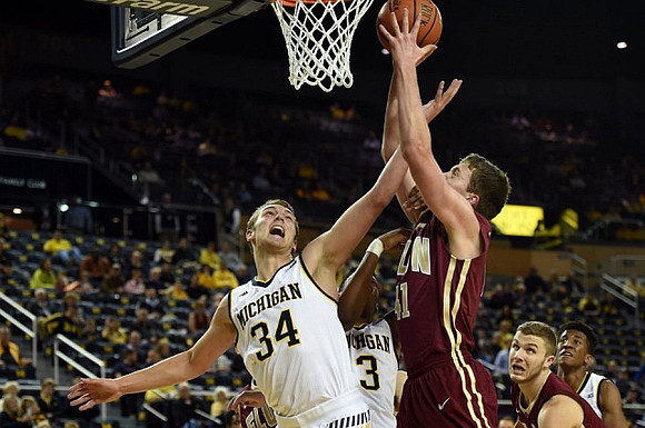Mark Donnal (34), Kameron Chatman (3), and Aubrey Dawkins (24)