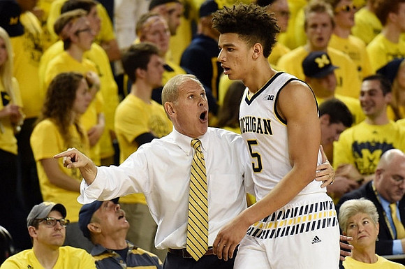 John Beilein and D.J. Wilson (5)