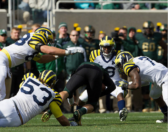 Craig Roh (88), Ryan Van Bergen (53), Blake Countess (18), and Brandin Hawthorne (7)