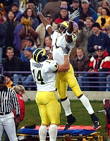 Braylon Edwards (1) and Andy Mignery (14)