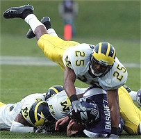 Carl Diggs (43) and Ernest Shazor (25)