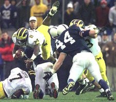 Chris Howard (8), Zach Adami (68), and Chris Floyd (7) Blocking on the P