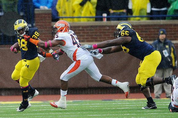 Thomas Rawls (38) and Patrick Omameh (65)