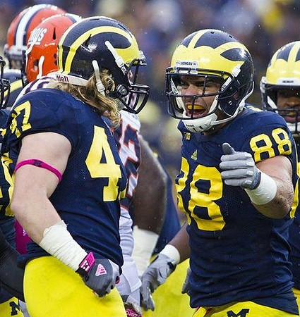 Jake Ryan (47) and Craig Roh (88)