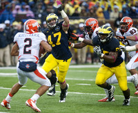 Jake Ryan (47) and Kenny Demens (25)