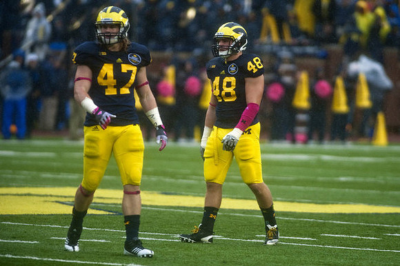 Jake Ryan (47) and Desmond Morgan (48)