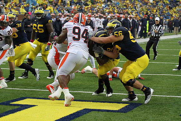 Joe Kerridge (36), Patrick Omameh (65), Fitzgerald Toussaint (28), and Joey Burzynski (56)