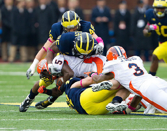 Jake Ryan (47), Kenny Demens (25), Desmond Morgan (48), and Thomas Gordon (30)