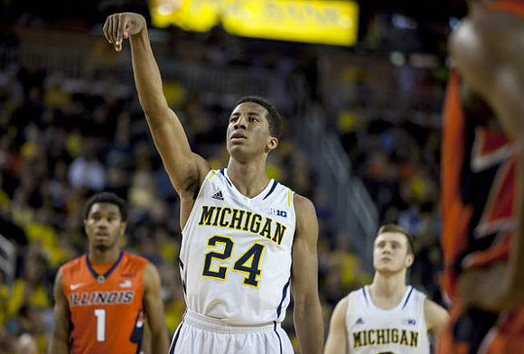 Aubrey Dawkins (24) and Spike Albrecht (2)