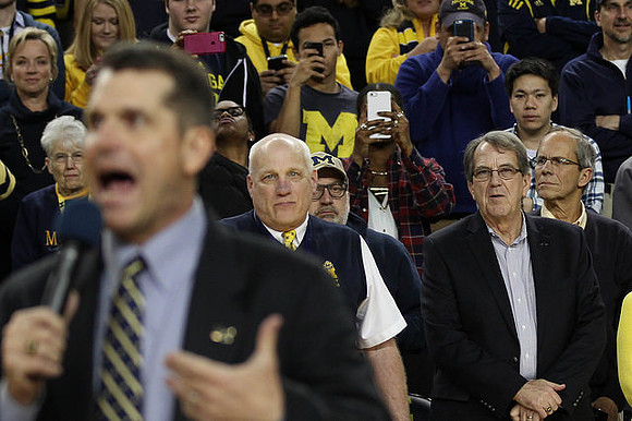 Jim Harbaugh and Lloyd Carr