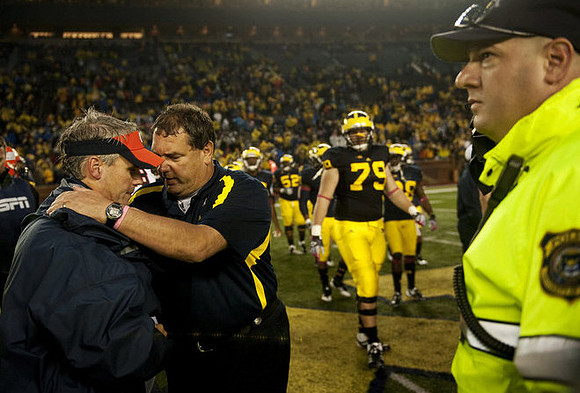 Tim Beckman, Brady Hoke, and Dan Gibbs (79)