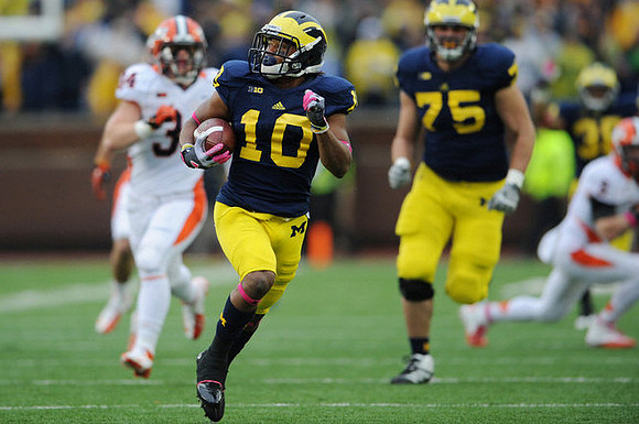 Jeremy Gallon (10) and Michael Schofield (75)