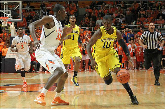 Nik Stauskas (11) and Jon Horford (15)