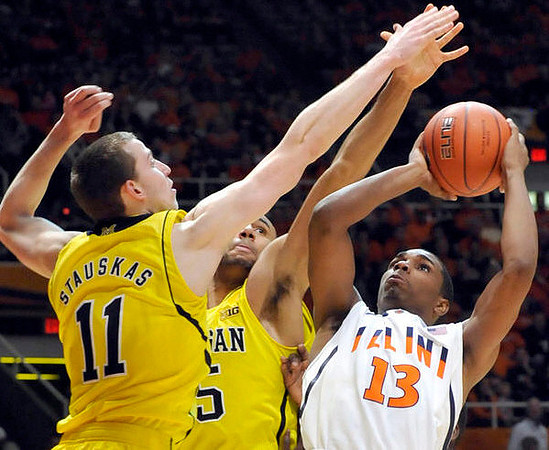 Trey Burke (3) and Mitch McGary (4)