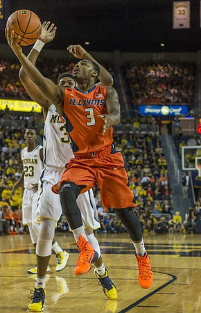 Caris LeVert (23) and Kameron Chatman (3)