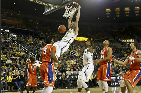 Nik Stauskas (11) and Glenn Robinson III (1)