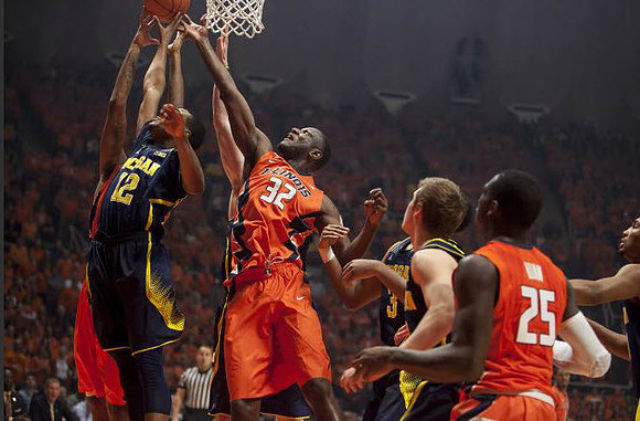Muhammad-Ali Abdur-Rahkman (12), Kameron Chatman (3), and Zak Irvin (21)