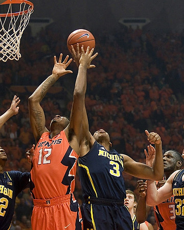 Muhammad-Ali Abdur-Rahkman (12), Kameron Chatman (3), Spike Albrecht (2), and Ricky Doyle (32)