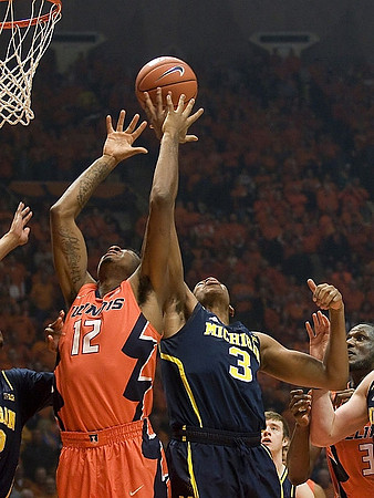 Kameron Chatman (3) and Spike Albrecht (2)