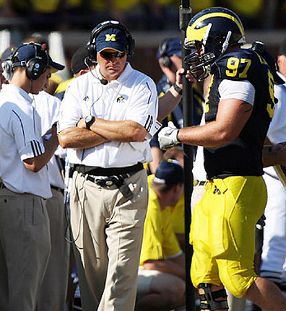 Rich Rodriguez and Will Johnson
