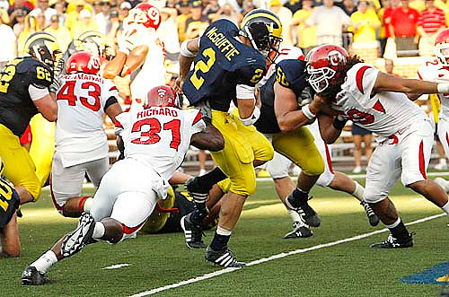 Tim McAvoy, Sam McGuffie, and David Molk