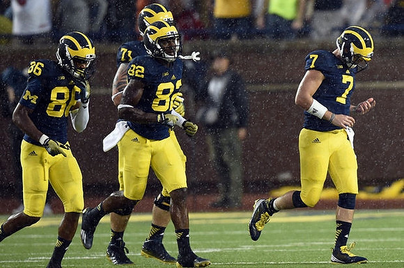 Jake Butt (88), Ben Braden (71), Amara Darboh (82), and Shane Morris (7)