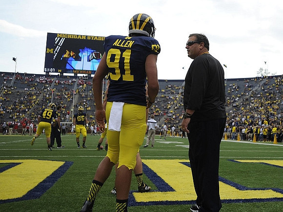 Andrew Robinson (49), Dan Liesman (66), Kenny Allen (91), and Brady Hoke