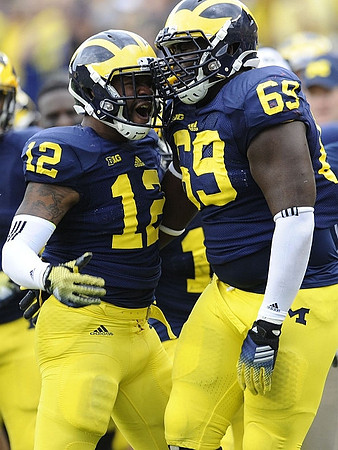 Allen Gant (12) and Willie Henry (69)