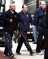 Erik Campbell, Lloyd Carr, and Mike DeBord