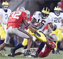 Adrian Arrington, Chad Henne, and Michael Hart