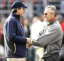 Lloyd Carr and Jim Tressel