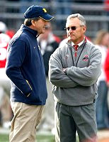 Lloyd Carr and Jim Tressel