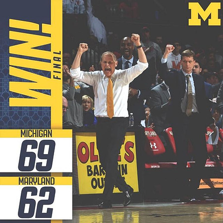 John Beilein, Deandre Haynes, and Luke Yaklich