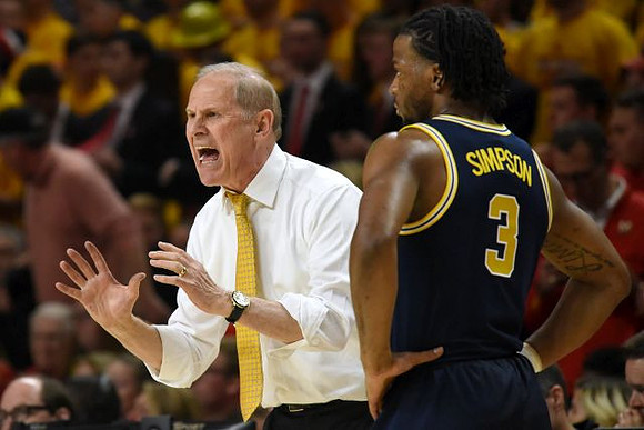 John Beilein and Zavier Simpson (3)