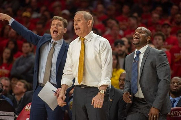 Luke Yaklich, John Beilein, and Deandre Haynes
