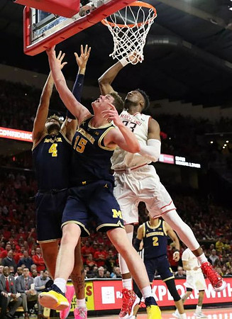 Isaiah Livers (4), Jon Teske (15), and Jordan Poole (2)