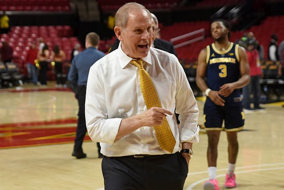 John Beilein and Zavier Simpson (3)