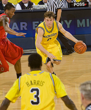 Manny Harris (3) and Zack Novak (0)
