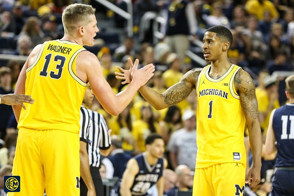 Moritz Wagner (13) and Charles Matthews (1)