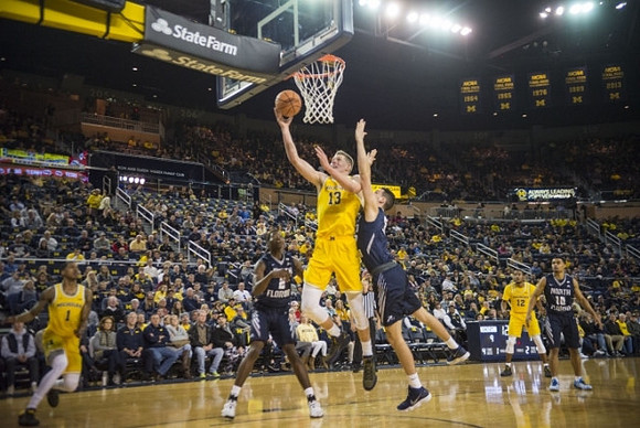 Moritz Wagner (13), Charles Matthews (1), and Muhammad-Ali Abdur-Rahkman (12)