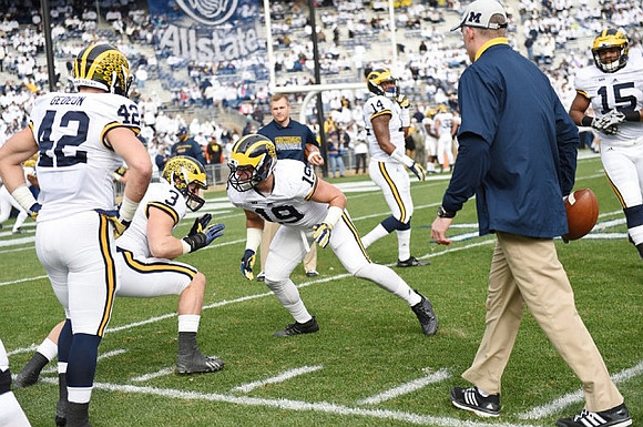 Ben Gedeon (42), Desmond Morgan (3), Jared Wangler (19), Allen Gant (14), D.J. Durkin, and James Ross (15)