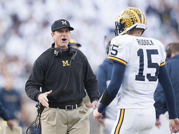 Jim Harbaugh and Jake Rudock (15)