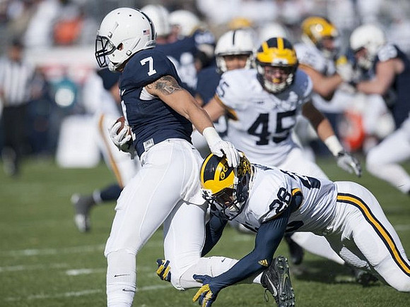 Brady Pallante (45) and Jourdan Lewis (26)