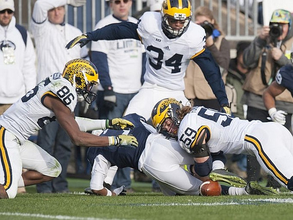 Jehu Chesson (86), Jeremy Clark (34), and Noah Furbush (59)